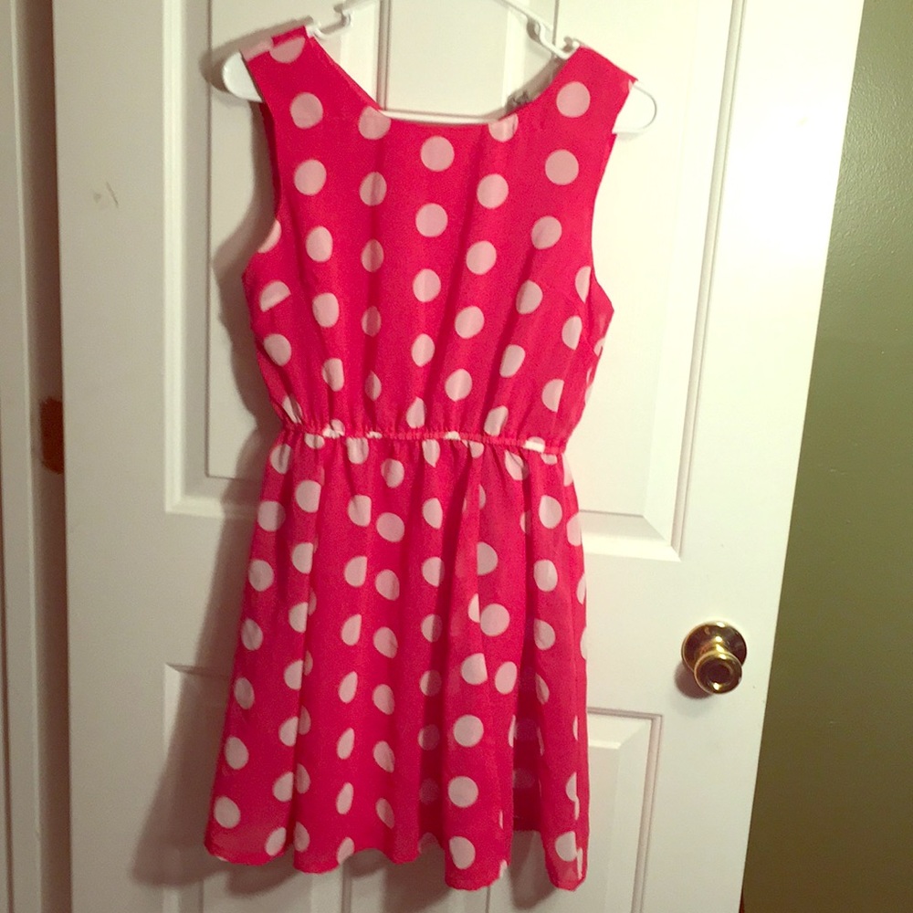 Macy’s American Rag Pink Polka Dot Dress